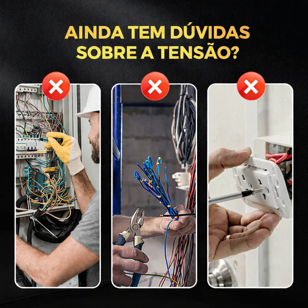 Multifunction Screwdriver + Voltmeter LCD Sem Contacto