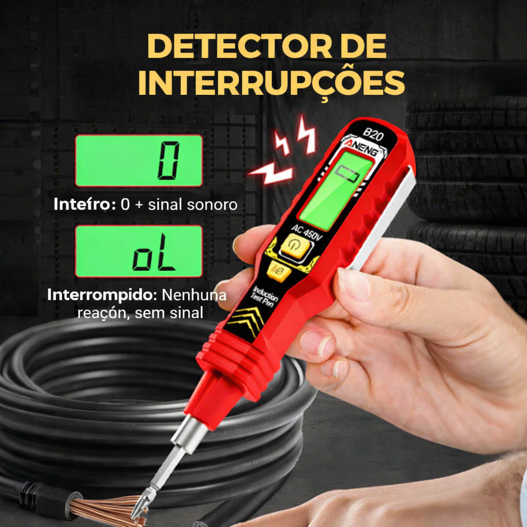 Multifunction Screwdriver + Voltmeter LCD Sem Contacto